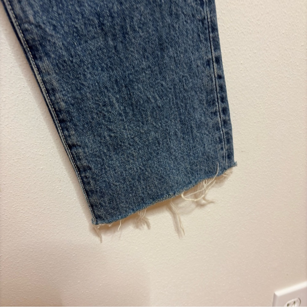 Helmut Lang Patchwork High Rise Slim Cropped Jean… - image 8